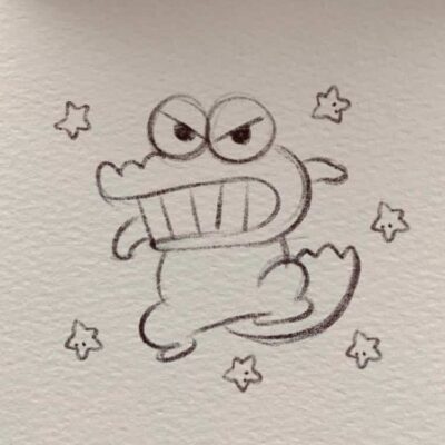 可爱卡通人物黑白简笔画集锦 海绵宝宝章鱼哥等小动物简笔画