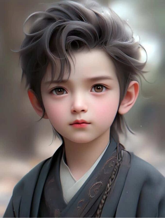 又奶又帅小孩哥男生头像 网上很火的AI小男孩头像_1