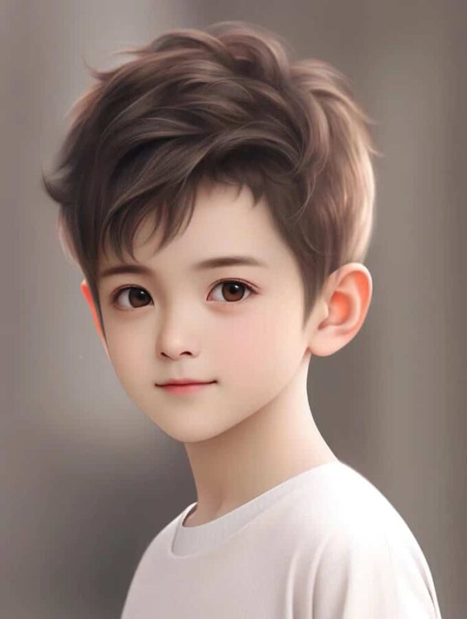 又奶又帅小孩哥男生头像 网上很火的AI小男孩头像_2
