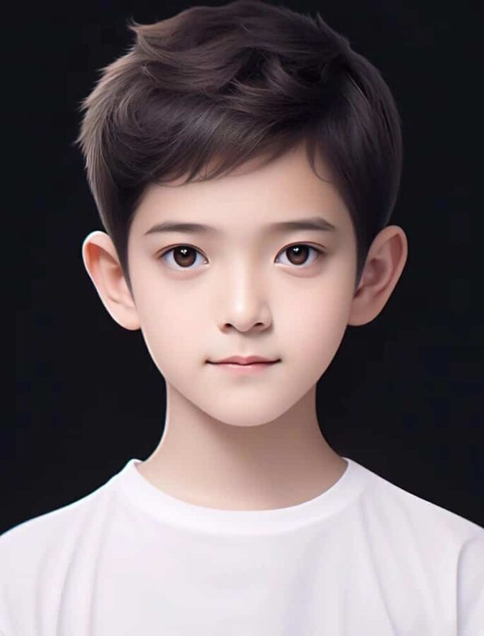 又奶又帅小孩哥男生头像 网上很火的AI小男孩头像_4