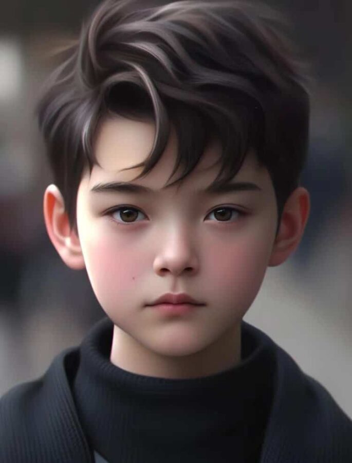 又奶又帅小孩哥男生头像 网上很火的AI小男孩头像_9