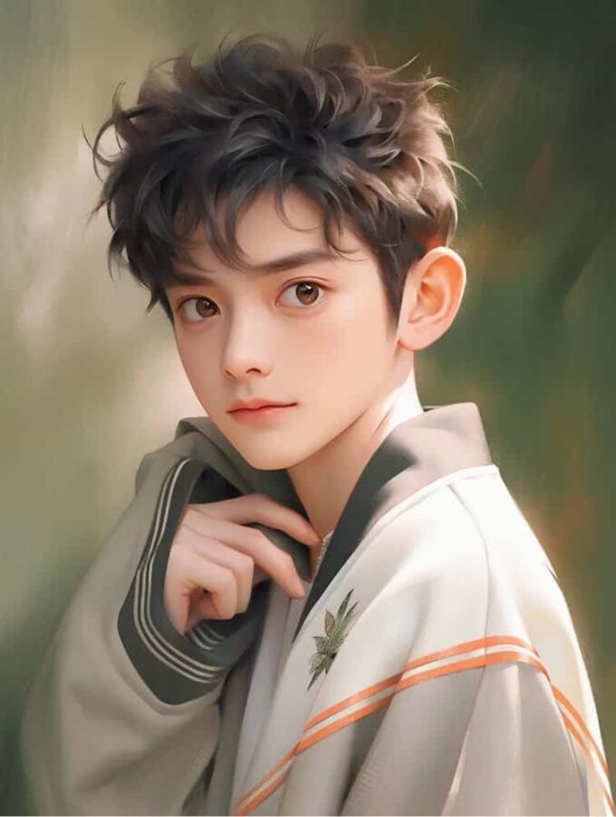 又奶又帅小孩哥男生头像 网上很火的AI小男孩头像_13