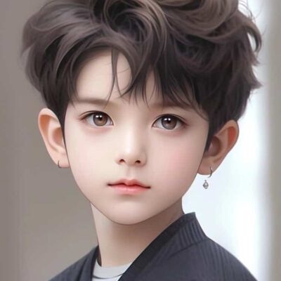 又奶又帅小孩哥男生头像 网上很火的AI小男孩头像