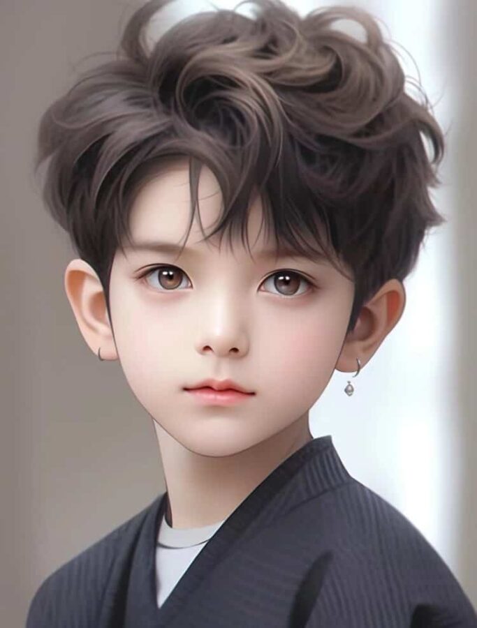 又奶又帅小孩哥男生头像 网上很火的AI小男孩头像_15