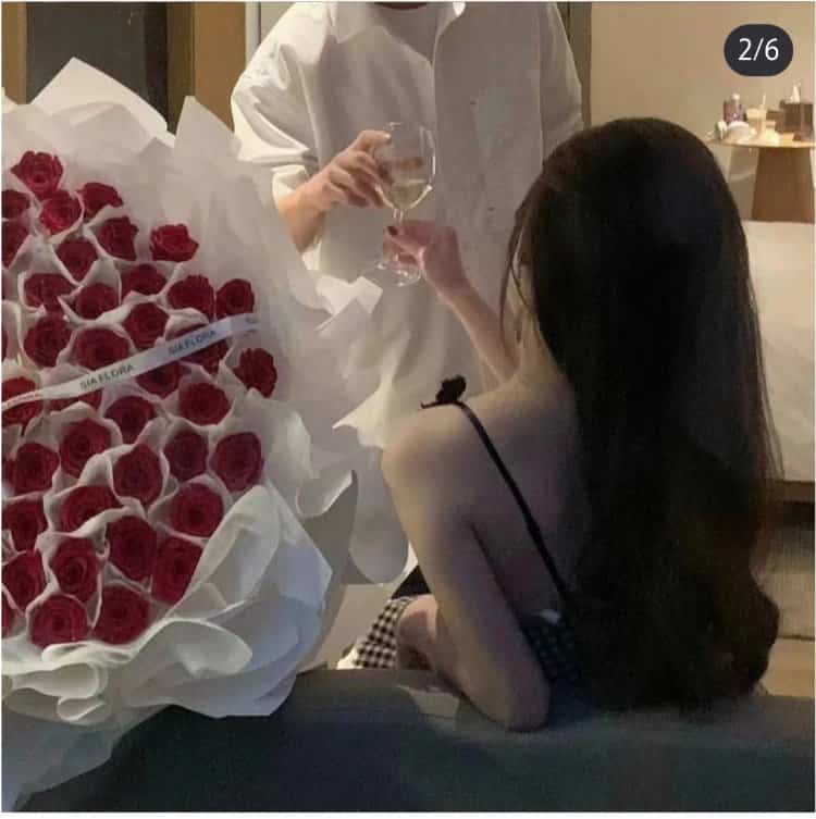 超甜浪漫CP情侣合照头像图 一男一女氛围感真人情头_13