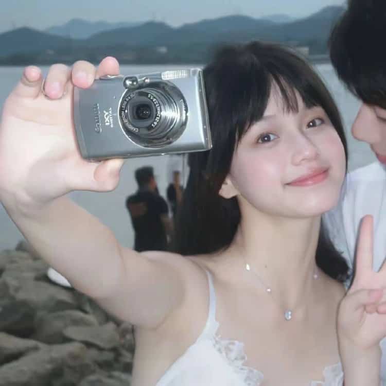 超甜浪漫CP情侣合照头像图 一男一女氛围感真人情头_1
