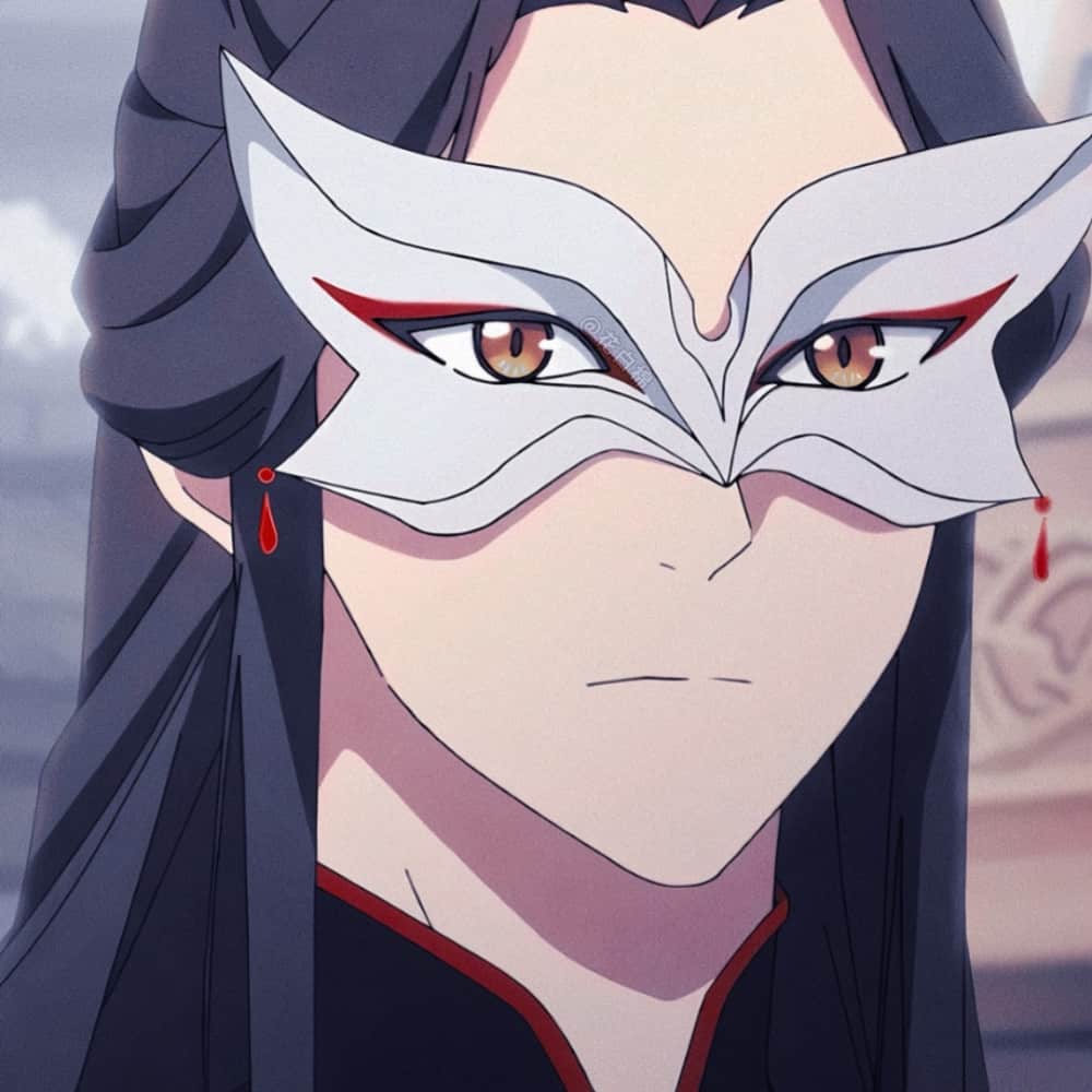 天官赐福 芳心囯师头像 眼罩面具动漫人物头像_1