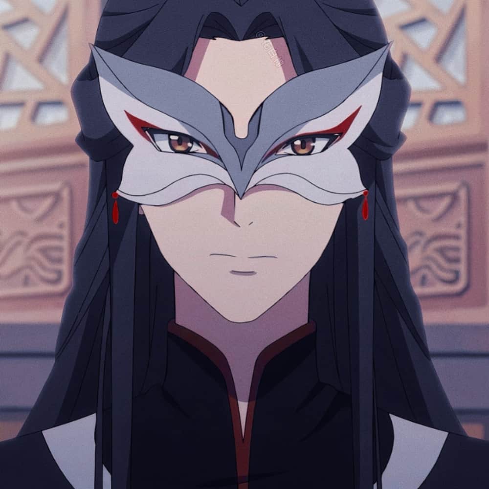 天官赐福 芳心囯师头像 眼罩面具动漫人物头像_2