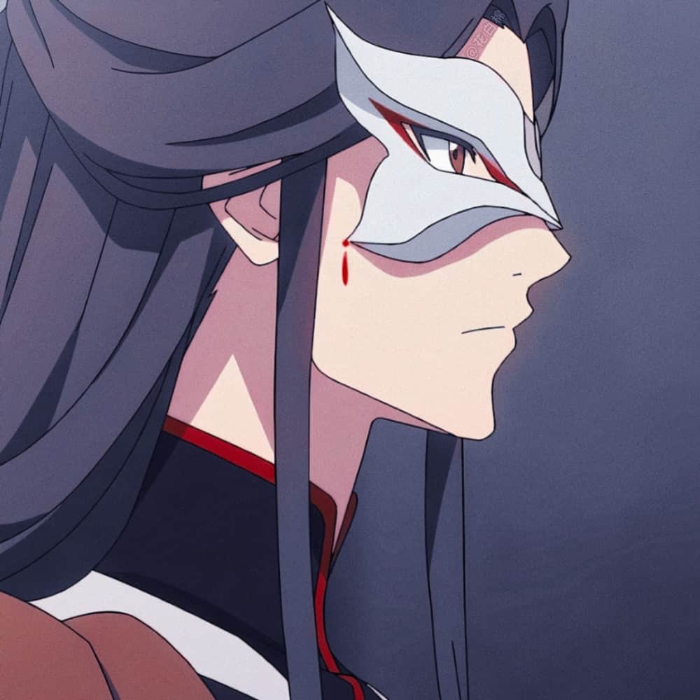 天官赐福 芳心囯师头像 眼罩面具动漫人物头像_5