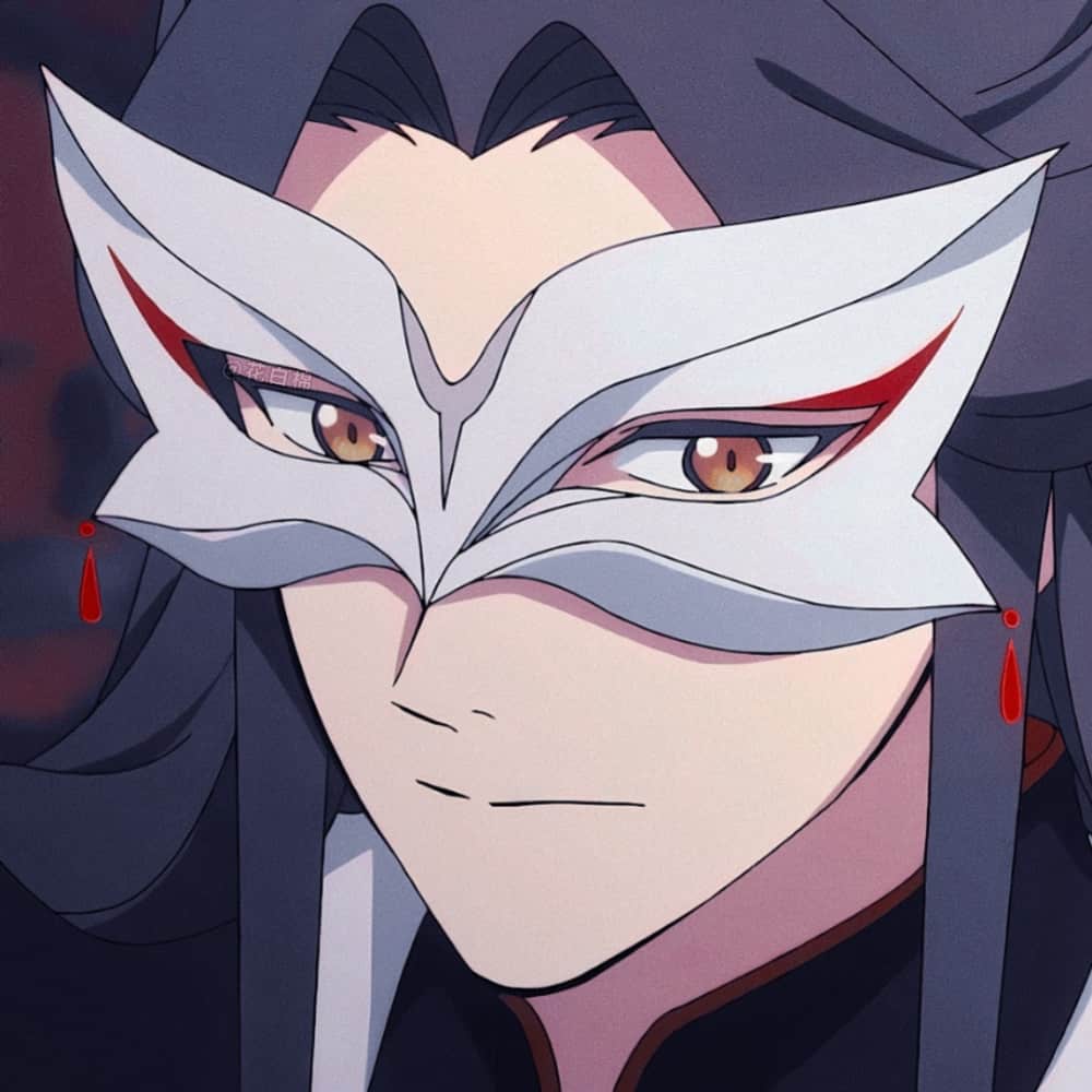 天官赐福 芳心囯师头像 眼罩面具动漫人物头像_8