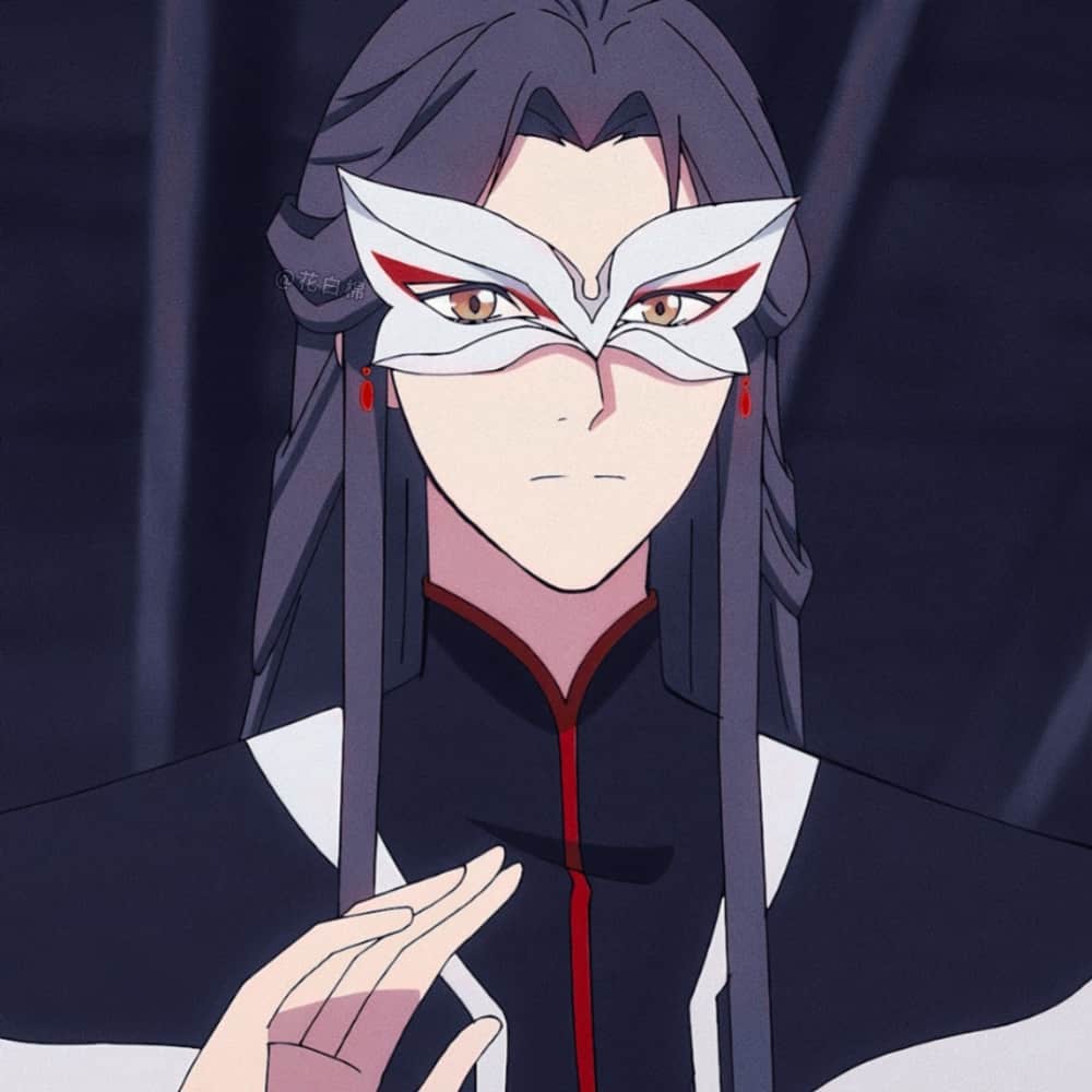 天官赐福 芳心囯师头像 眼罩面具动漫人物头像_9