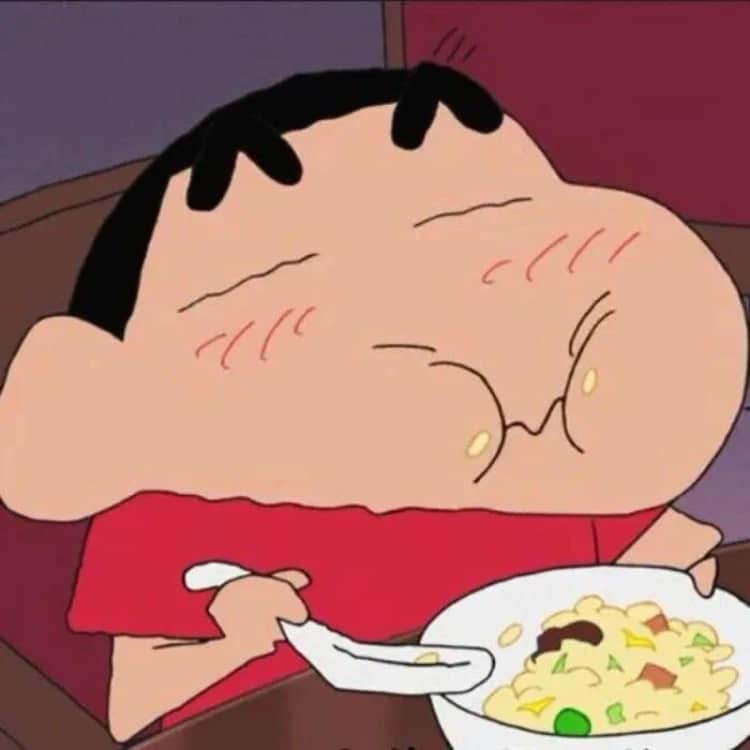 蜡笔小新吃饭吃东西可爱头像_1