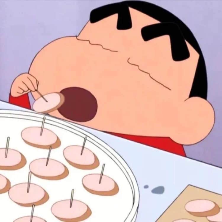 蜡笔小新吃饭吃东西可爱头像_3