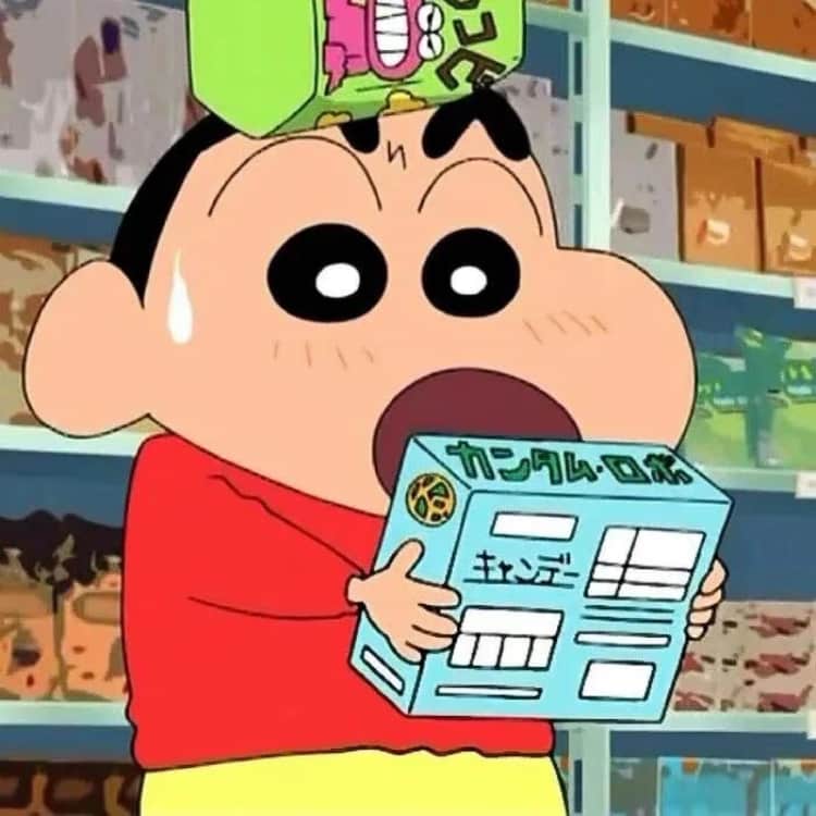 蜡笔小新吃饭吃东西可爱头像_4