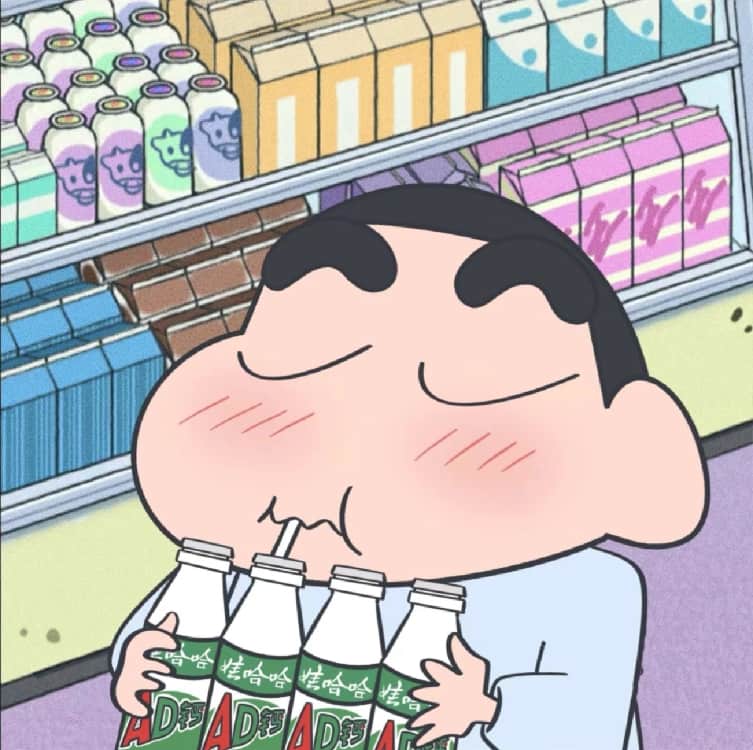 蜡笔小新吃饭吃东西可爱头像_11