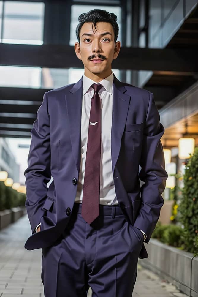 名侦探柯南 毛利小五郎 真人cosplay 神还原_6