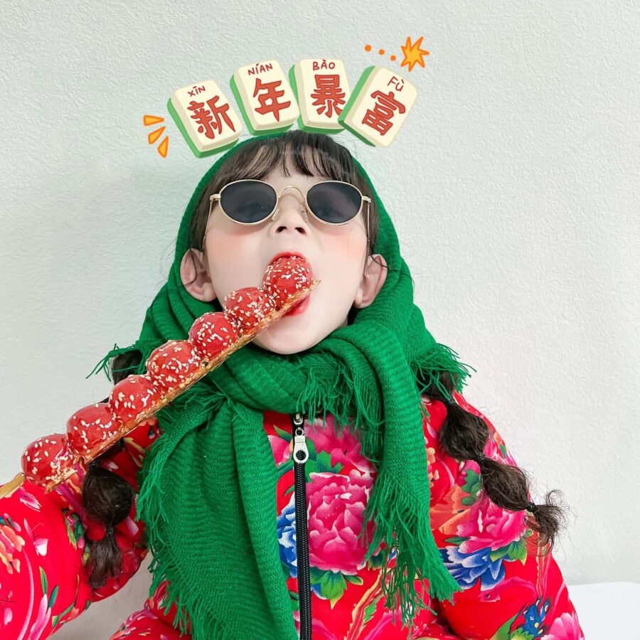 喜气洋洋新年款女生头像 好看又喜庆的可爱微信头像_3