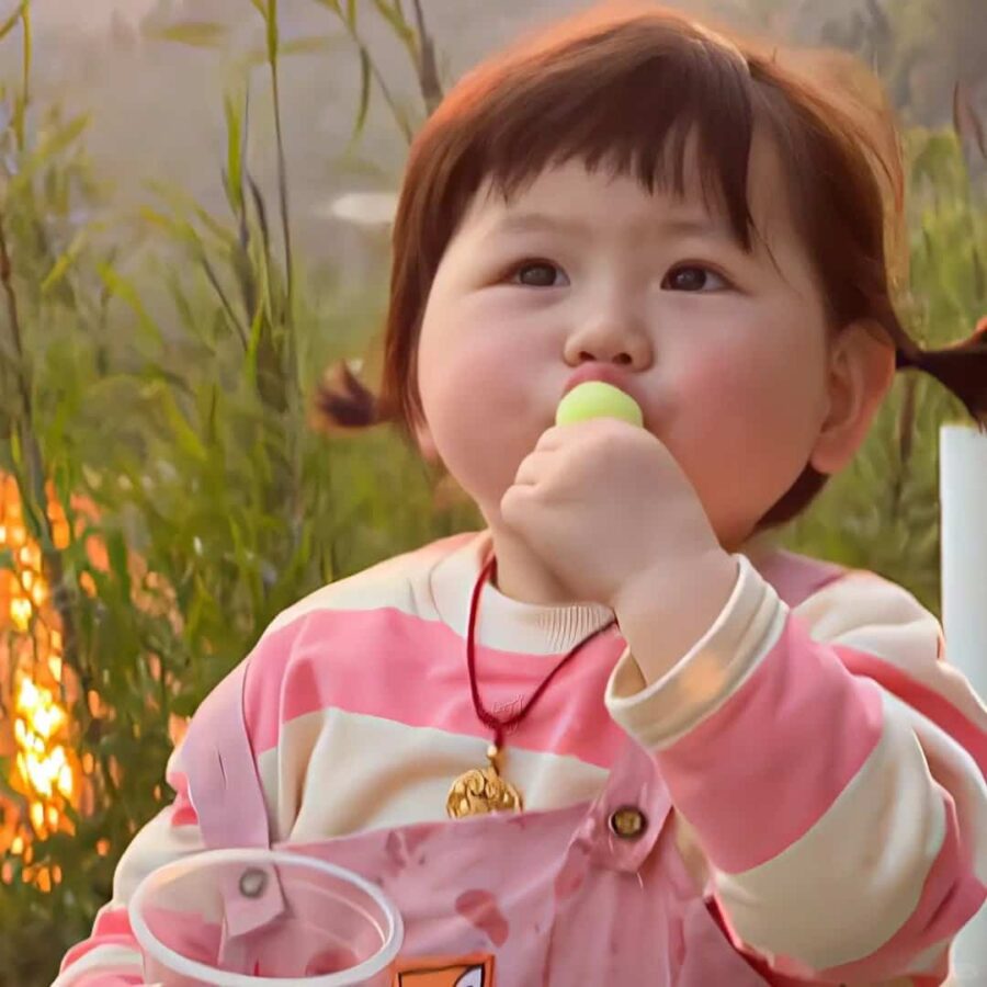 可爱萌娃瑶一瑶小肉包微信头像 肉嘟嘟的脸可爱头像_20