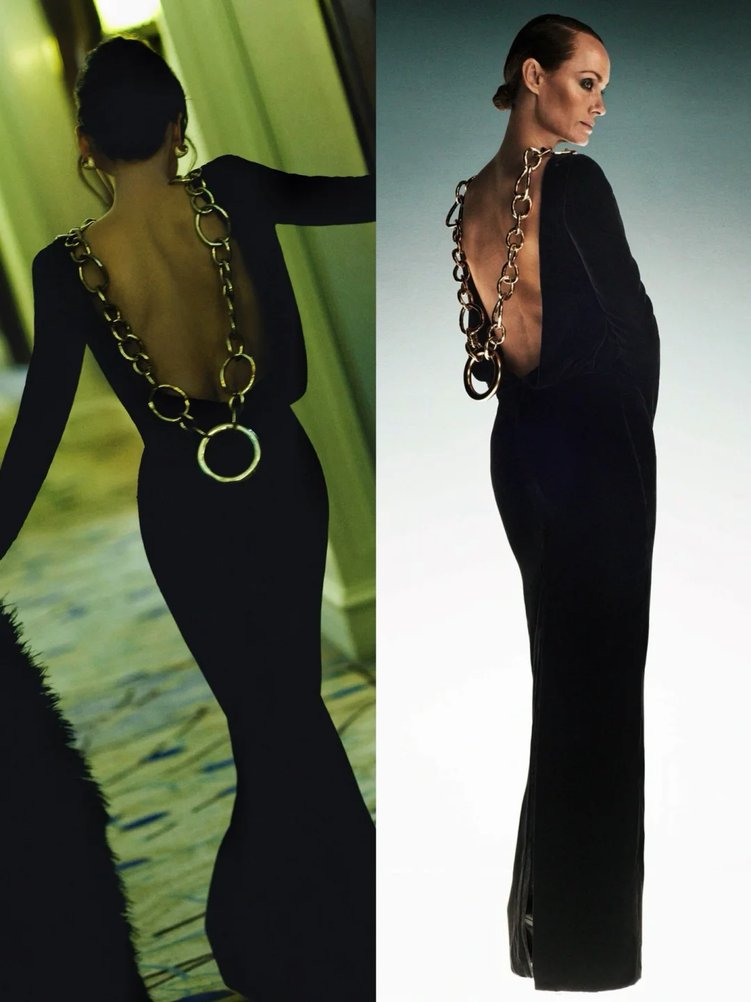 辛芷蕾穿铁环露背裙参加首映, TOM FORD 铁环露背礼服_4