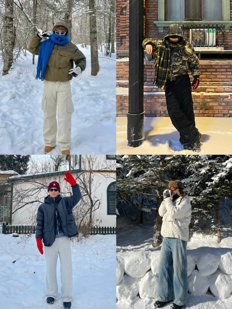 男生哈尔滨冬季保暖穿搭,去哈尔滨玩都穿啥衣服？_1