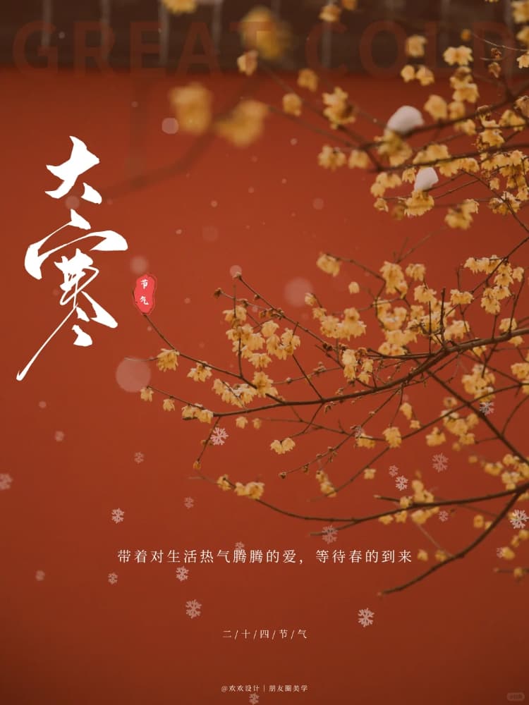 二十四节气之大寒文案配图适合发朋友圈_1
