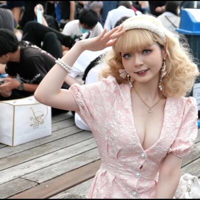 漫展实拍二次元天花板小姐姐