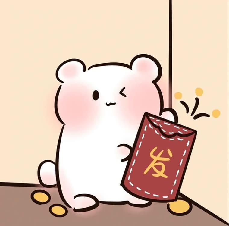 2024龙年新年卡通可爱情侣头像 一人一张_1