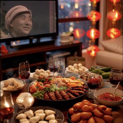 氛围感十足的一个人年夜饭ai唯美图