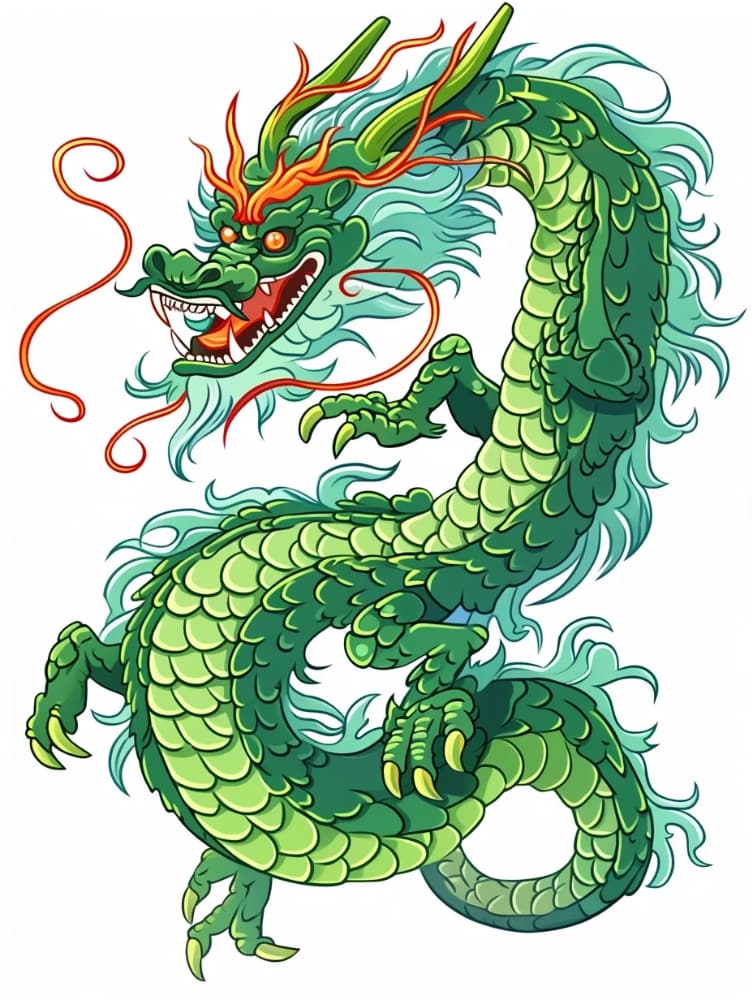 传统中国龙二次元龙的图片_1