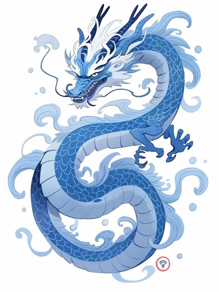 传统中国龙二次元龙的图片_8
