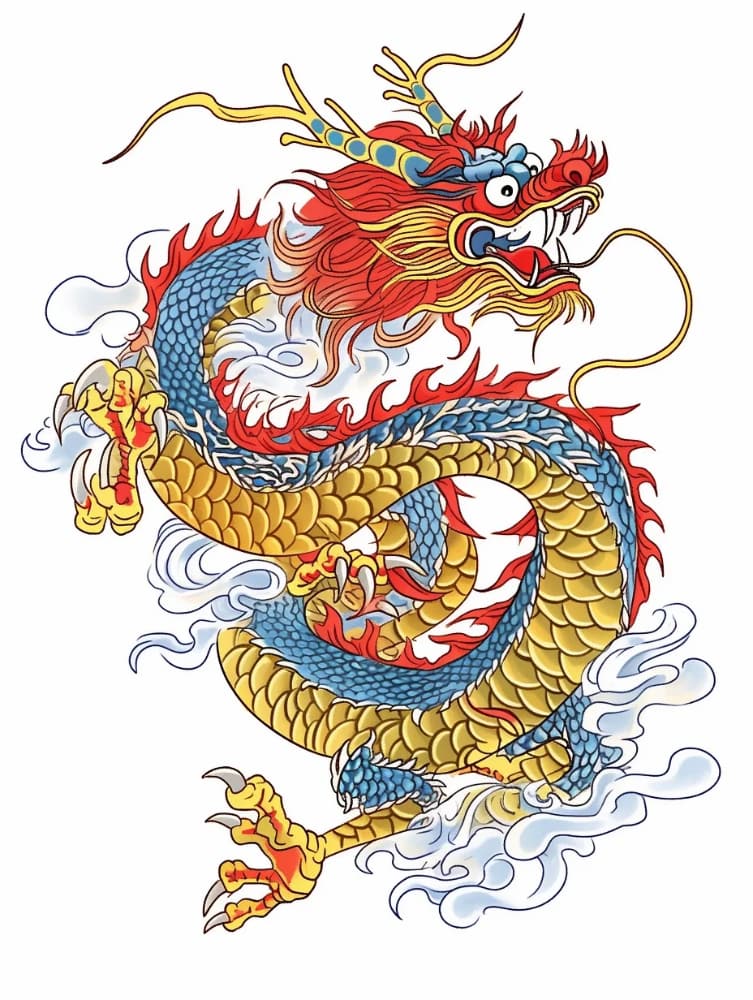 传统中国龙二次元龙的图片_12