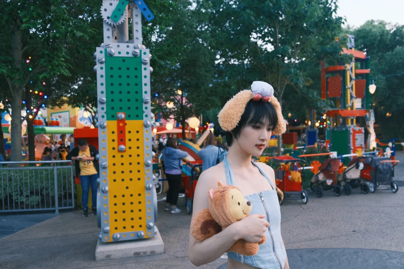 华为二公主姚安娜Annabel复古短发美照_2