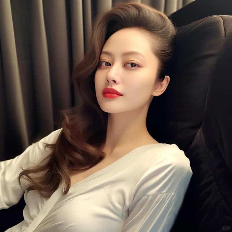 性感姐姐四十岁女人微信头像 有女人味的AI熟女头像_1