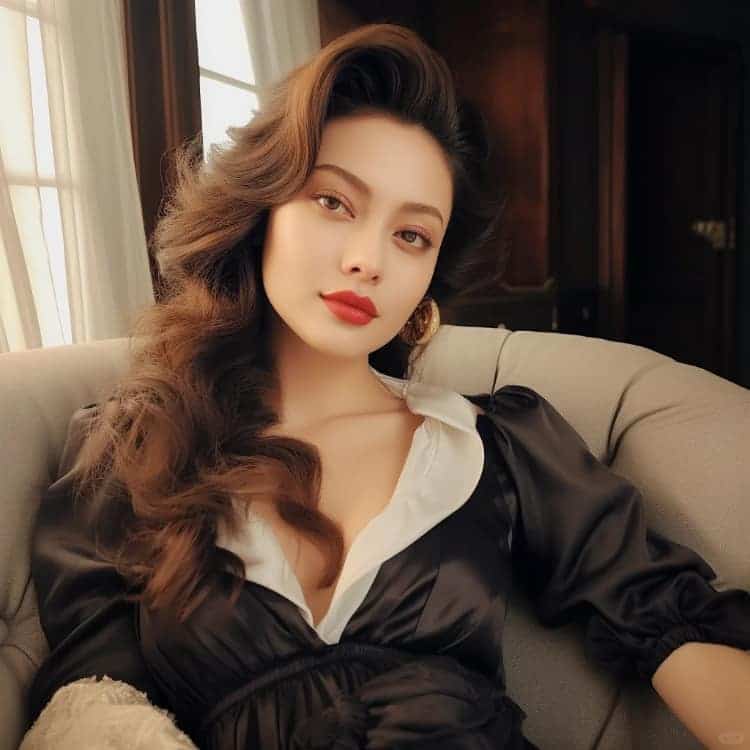 性感姐姐四十岁女人微信头像 有女人味的AI熟女头像_3