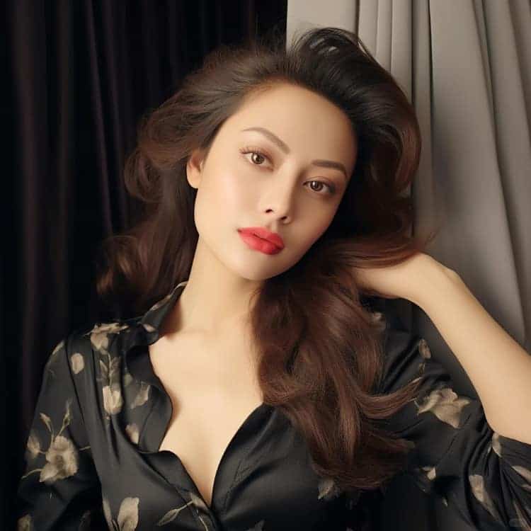 性感姐姐四十岁女人微信头像 有女人味的AI熟女头像_4