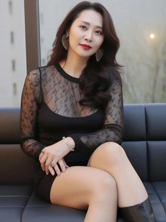 性感姐姐四十岁女人微信头像 有女人味的AI熟女头像_7