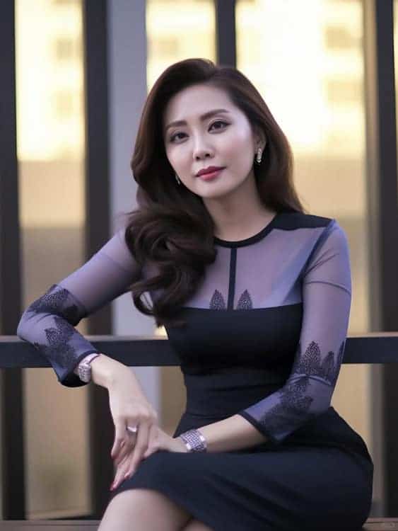 性感姐姐四十岁女人微信头像 有女人味的AI熟女头像_11
