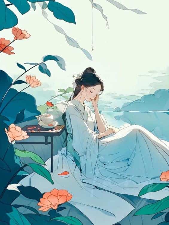 绝美清冷到极致的古风女生头像 让人心疼的微信女头_1