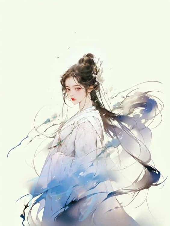 绝美清冷到极致的古风女生头像 让人心疼的微信女头_5