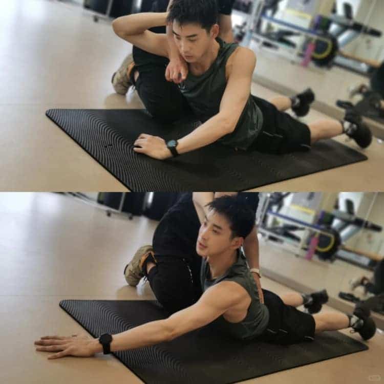 阳光健美男星庞瀚辰身材肌肉照图片_3