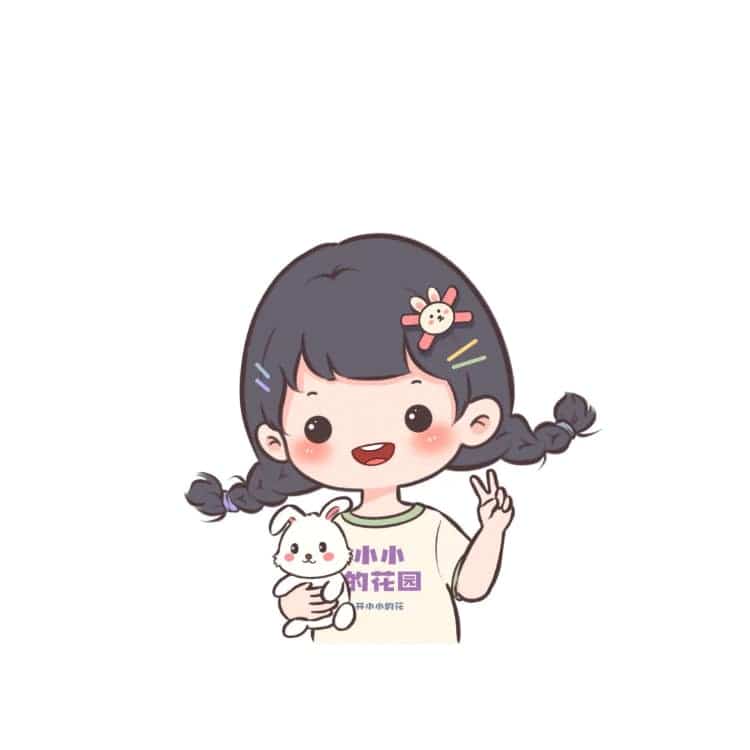 很明显的一左一右可爱卡通情侣头像_18