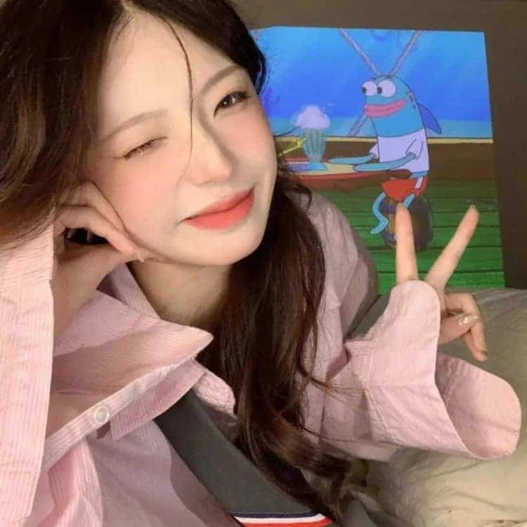春天男友视角招桃花甜美女生头像_12