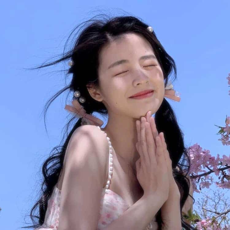 春天男友视角招桃花甜美女生头像_23