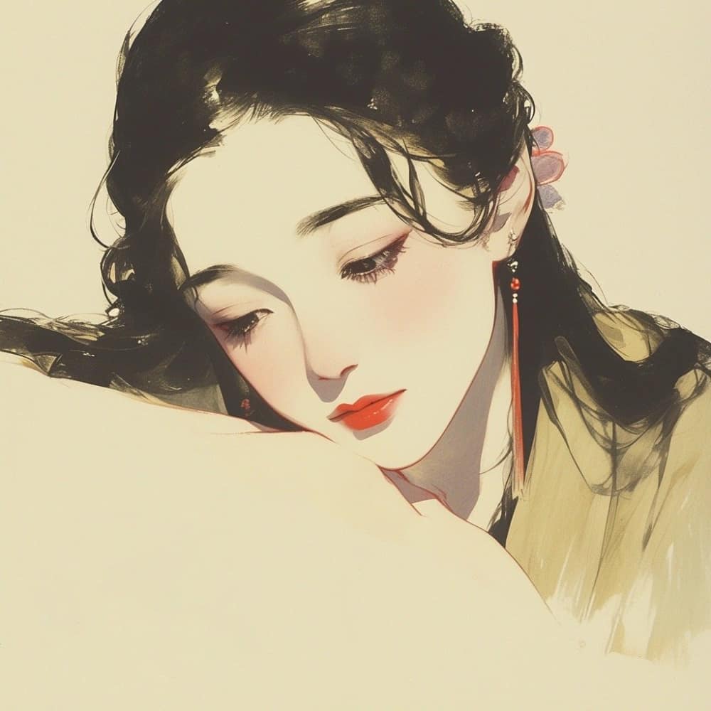 仙气阴郁清冷女子古风头像图片