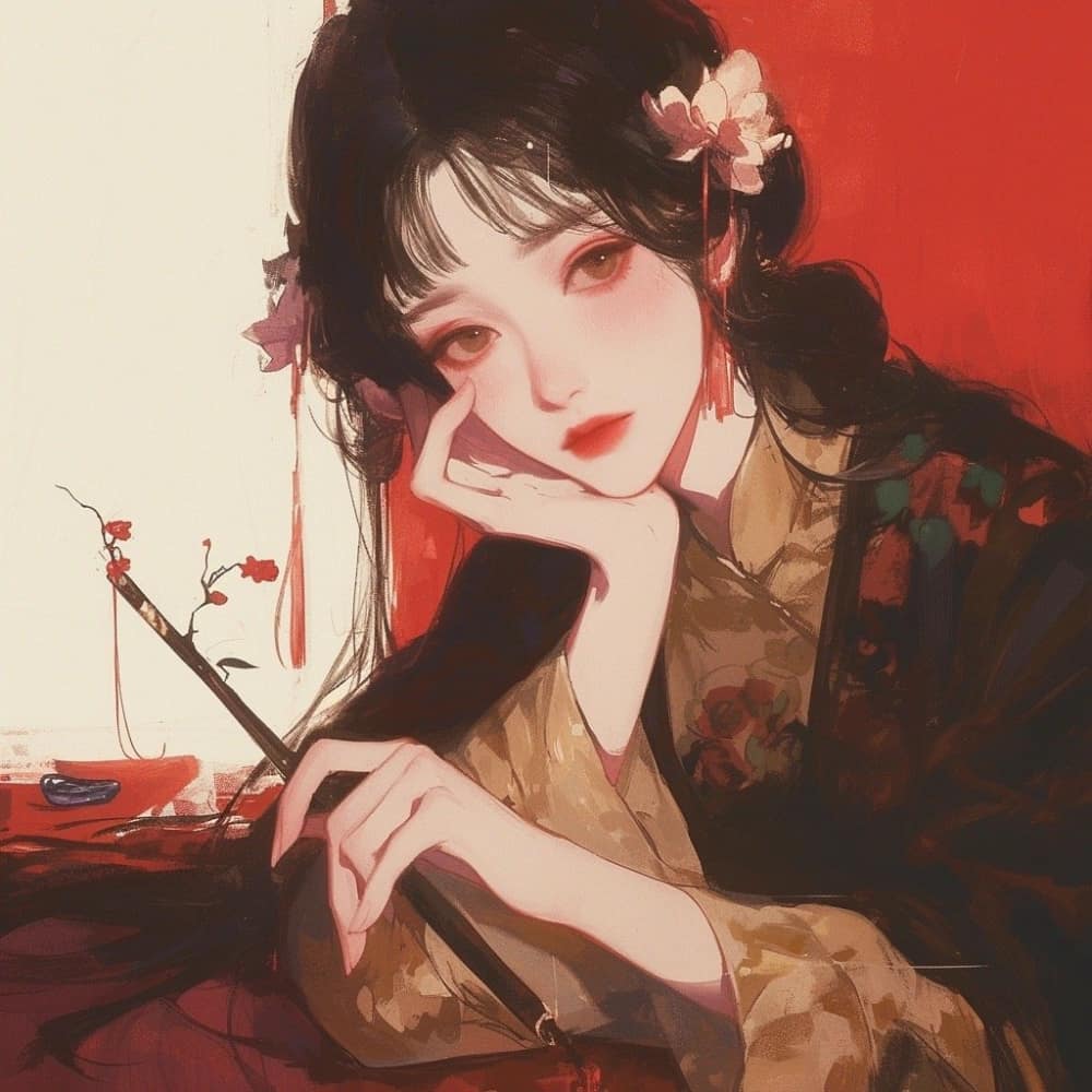 仙气阴郁清冷女子古风头像图片_4