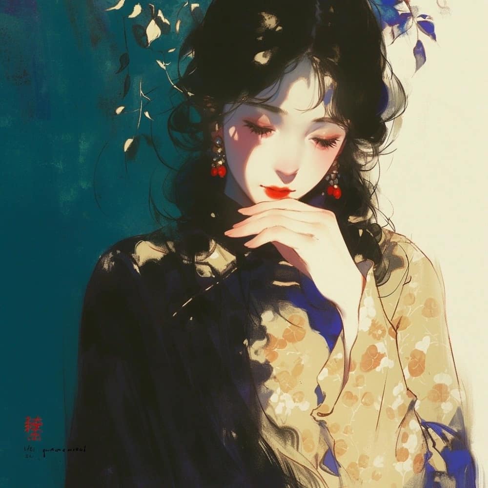 仙气阴郁清冷女子古风头像图片_7