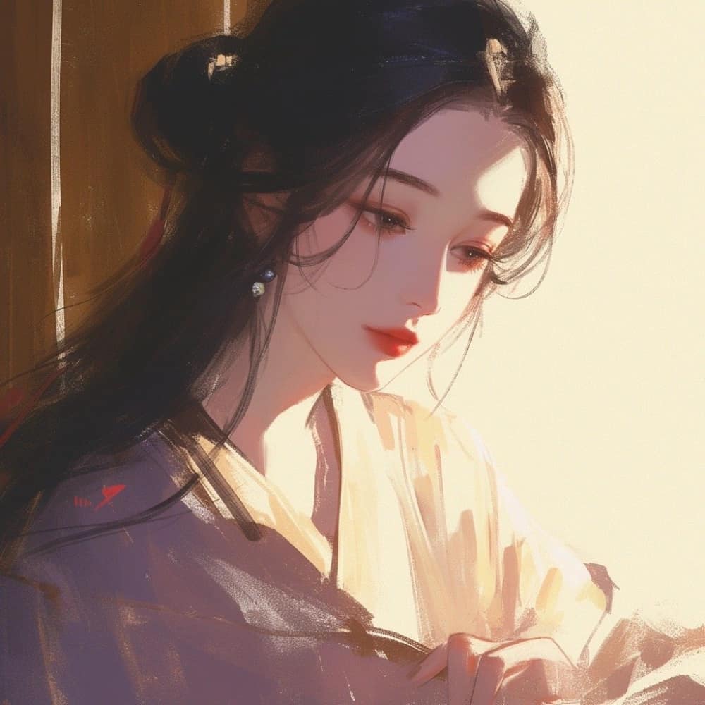 仙气阴郁清冷女子古风头像图片_9
