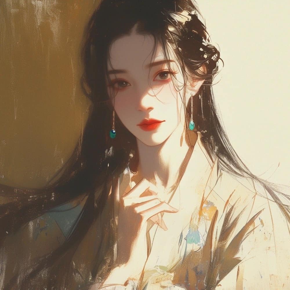 仙气阴郁清冷女子古风头像图片_10