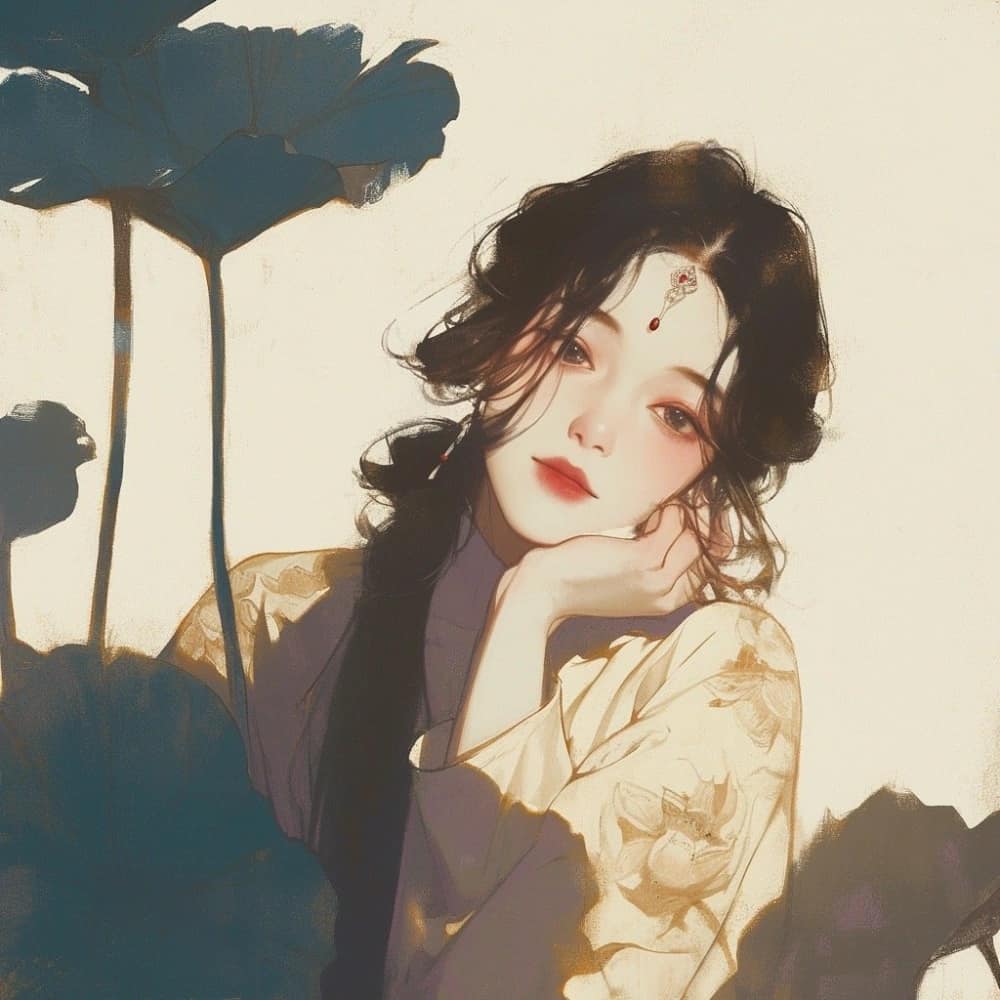 仙气阴郁清冷女子古风头像图片_12