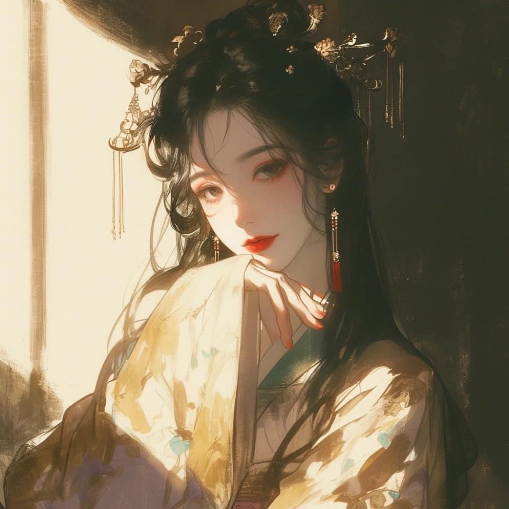 仙气阴郁清冷女子古风头像图片_14